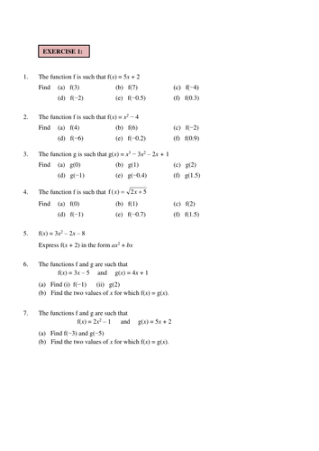 assignment 3 function notation