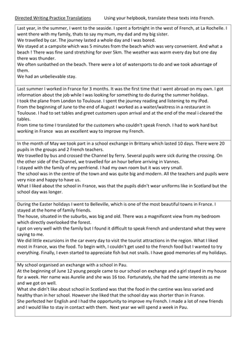 French past tense form image