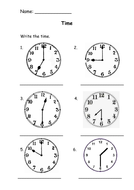 Time | Teaching Resources