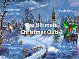 The Ultimate Christmas Quiz 2 + Bingo!! | Teaching Resources