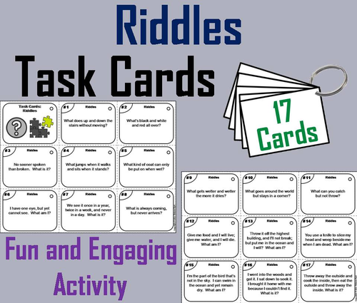 Riddles Task Cards