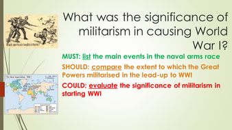 Causes of WWI- Militarism | Teaching Resources