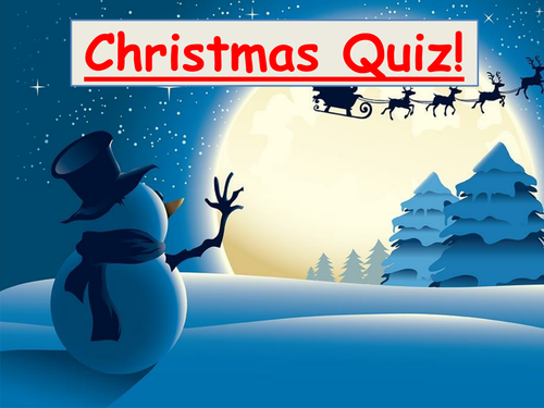 Christmas Quiz | Teaching Resources
