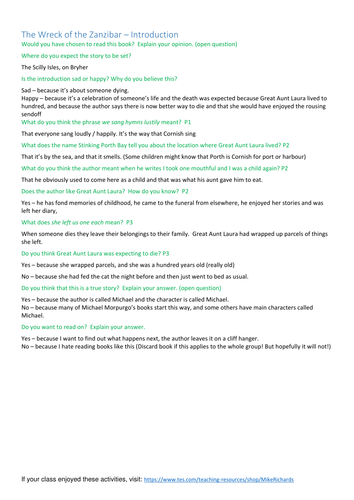 Michael Morpurgo - guided reading set of 5 books | Teaching Resources