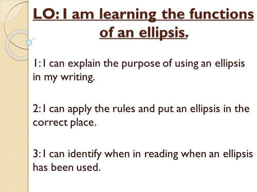 SPAG - ELLIPSES