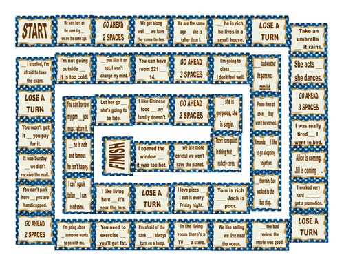 Linking Words And Connectors Board Game Teaching Resources