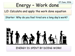 New AQA Physics (Energy Unit) - Work done and Power | Teaching Resources