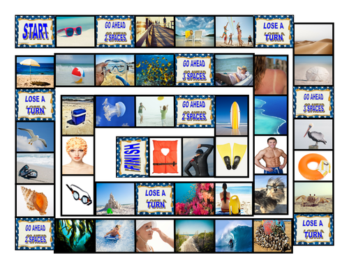 Beaches Board Game | Teaching Resources