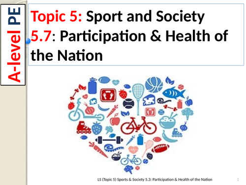 A-level PE EDEXCEL (Spec 2016) 5.7: Participation and health of the nation