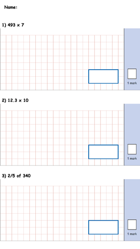 Year 6 Mini Arithmetic Tests | Teaching Resources