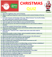 CHRISTMAS QUIZ: 25 AMAZING AND SIGNIFICANT FACTS | Teaching Resources