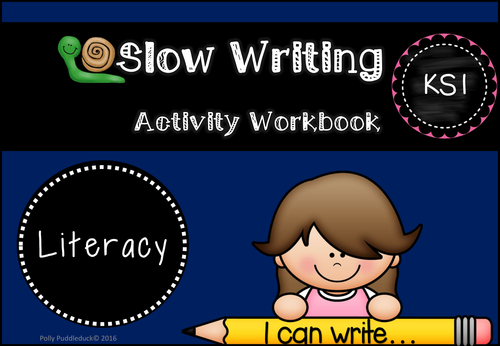 Slow Writing Workbook/Worksheets for KS1