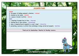 Understanding words that have the ‘inter-’ prefix - Year 3/4 SPAG