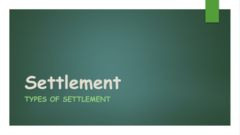 Settlement Types | Teaching Resources