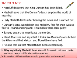 Macbeth - Act 3, Scene 1 | Teaching Resources