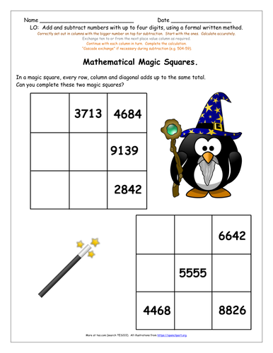 KS2 Y4 Formal Written Addition Subtraction Of 4 Digit Numbers 8 