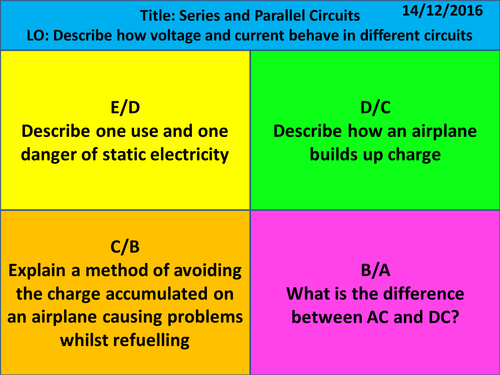 NEW SPEC AQA Physics Chapter 2 - Electricity - L4: Series and Parallel Circuits