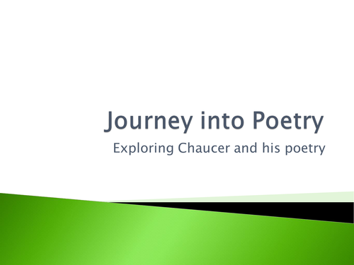 CANTERBURY TALES SCHEME - AN INTRODUCTION TO CHAUCER (1/3)