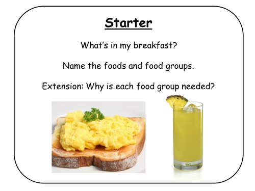 B2.1 Health and Lifestyle - Lesson 2 - Food Tests