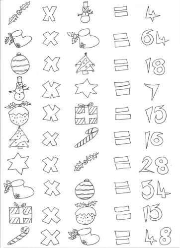 Christmas Maths: Multiplication and Codes