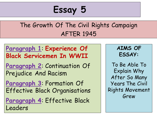 purpose of civil rights movement essay