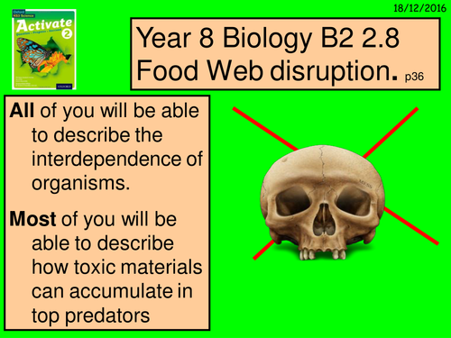 A multimedia version of the Year 8 B2 2.8 "Food Web disruption" lesson.