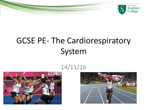 Edexcel GCSE PE 2016 9-1 Cardiovascular System