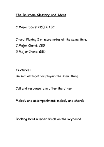 Key Stage 3 Music Titanic Composition