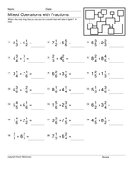 Mixed Fractions Questions 100 Worksheets Maths | Teaching Resources