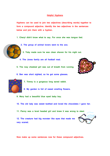hyphens-worksheet-teaching-resources