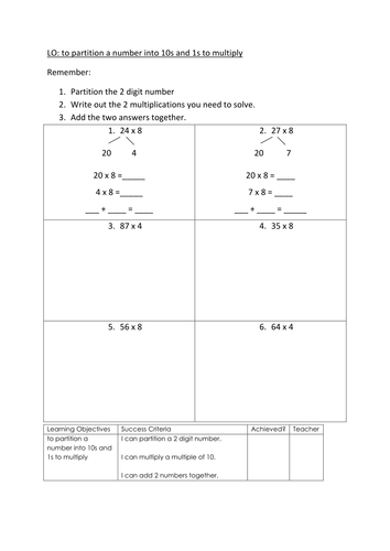 multiplication-by-partitioning-year-3-teaching-resources