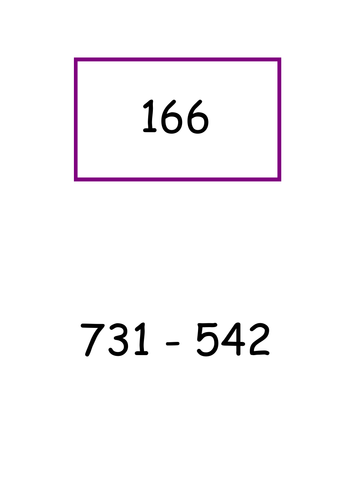 Subtracting 3 digit numbers - Treasure Hunt Game