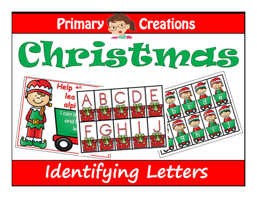 Christmas Alphabet Match and Sequencing Cards PreK (USA Edition ...