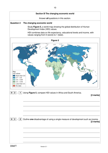 L13 - Development gap assessment - [Unit 2, Section B, Development Gap] - [AQA GCSE Geography]