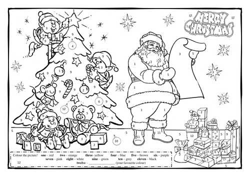 Christmas colouring | Teaching Resources