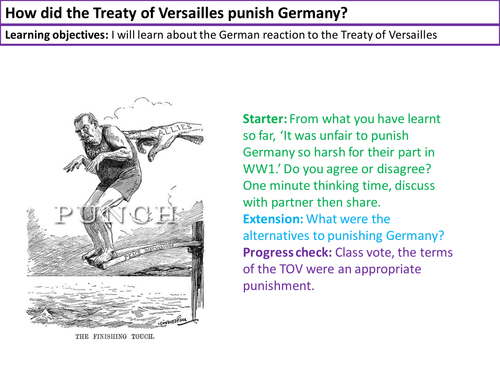 German reactions to the Treaty of Versailles