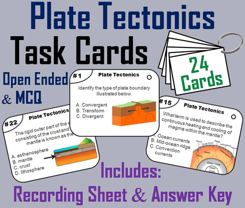 Plate Tectonics Task Cards