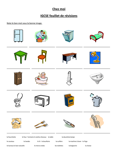 IGCSE revision booklet - At home