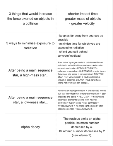 GCSE Physics P2 Revision Flashcards