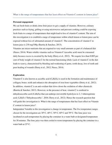 ib-chemistry-ia-sample-vitamin-c-teaching-resources