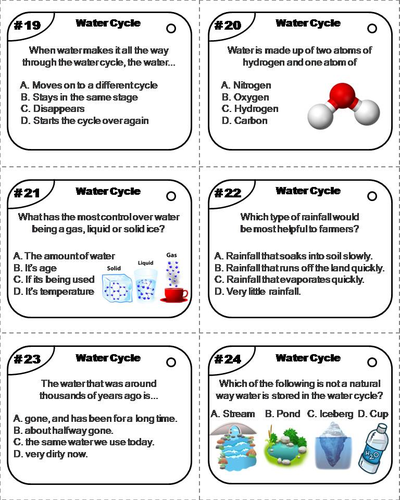 critical thinking activity the water cycle