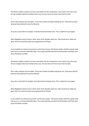 Religious Studies GCSE Edexcel 1-9 Christian Beliefs Differentiated