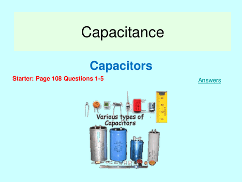 Introduction to Capacitors