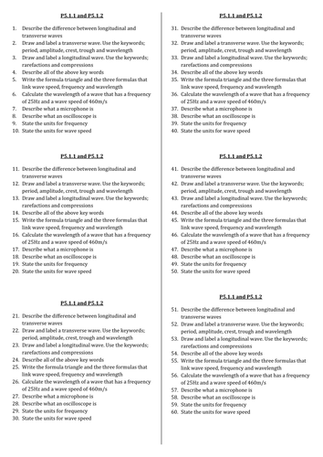 A complete SoW for OCR GCSE 9-1 Gateway Combined Science / Physics P5.1.