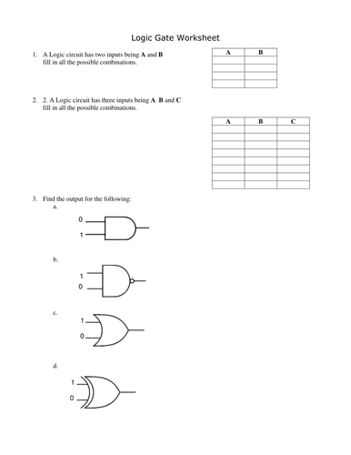 LOGIC GATES | Teaching Resources