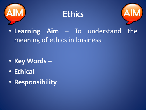 Ethics in business