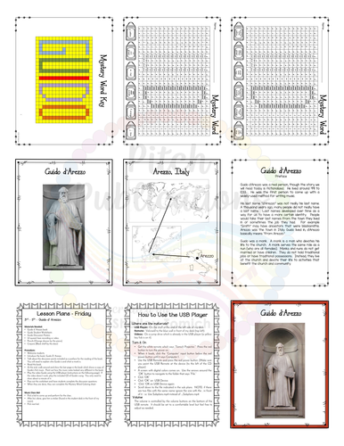 Music Sub Tub Stuffers 3 5 Music Substitute Plan Guido d Arezzo