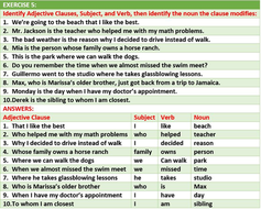 ADJECTIVE CLAUSES: LESSON AND RESOURCES | Teaching Resources
