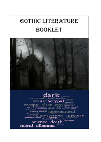 Gothic Literature Booklet - Homework/classroom activites