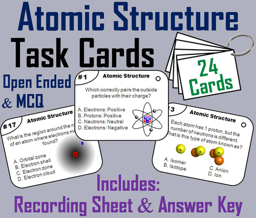 Atomic Structure Task Cards
